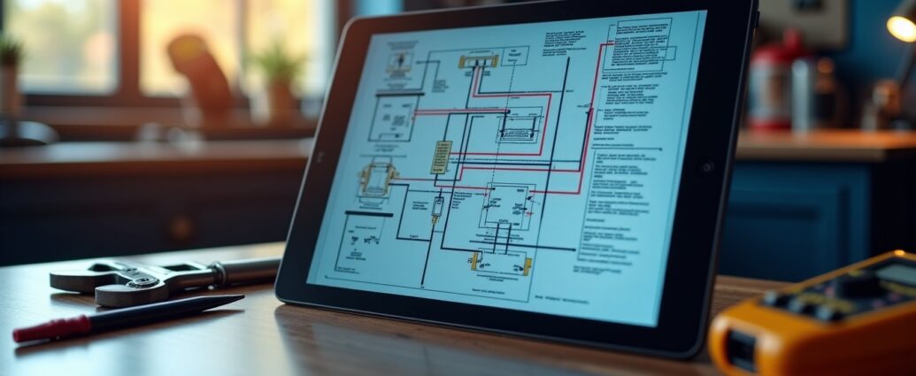 Schéma de branchement d’un démarreur en PDF : un plan électrique clair et facile à suivre